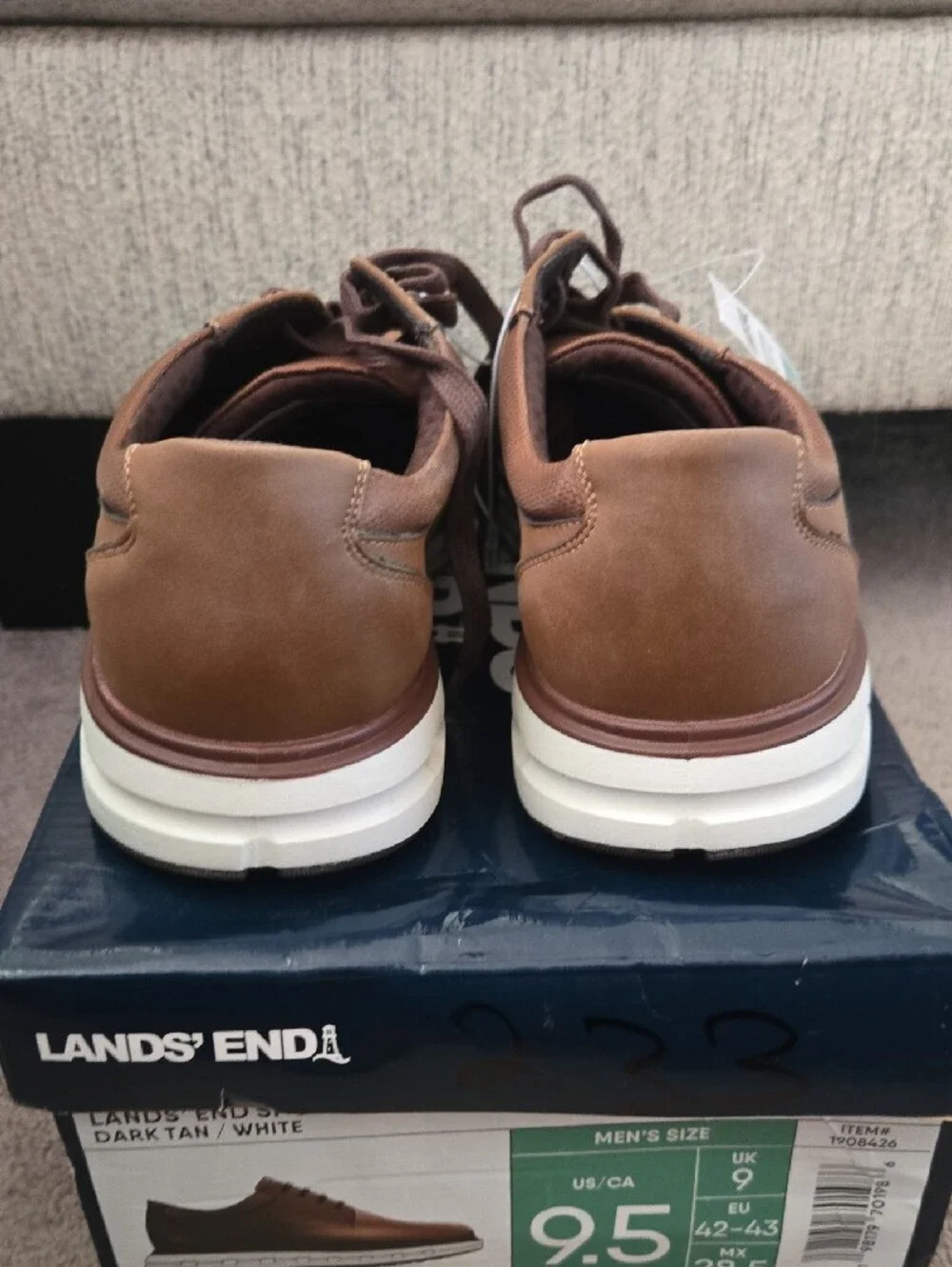 Lands' End Brown Sport Oxfords - Men's Size 9.5
